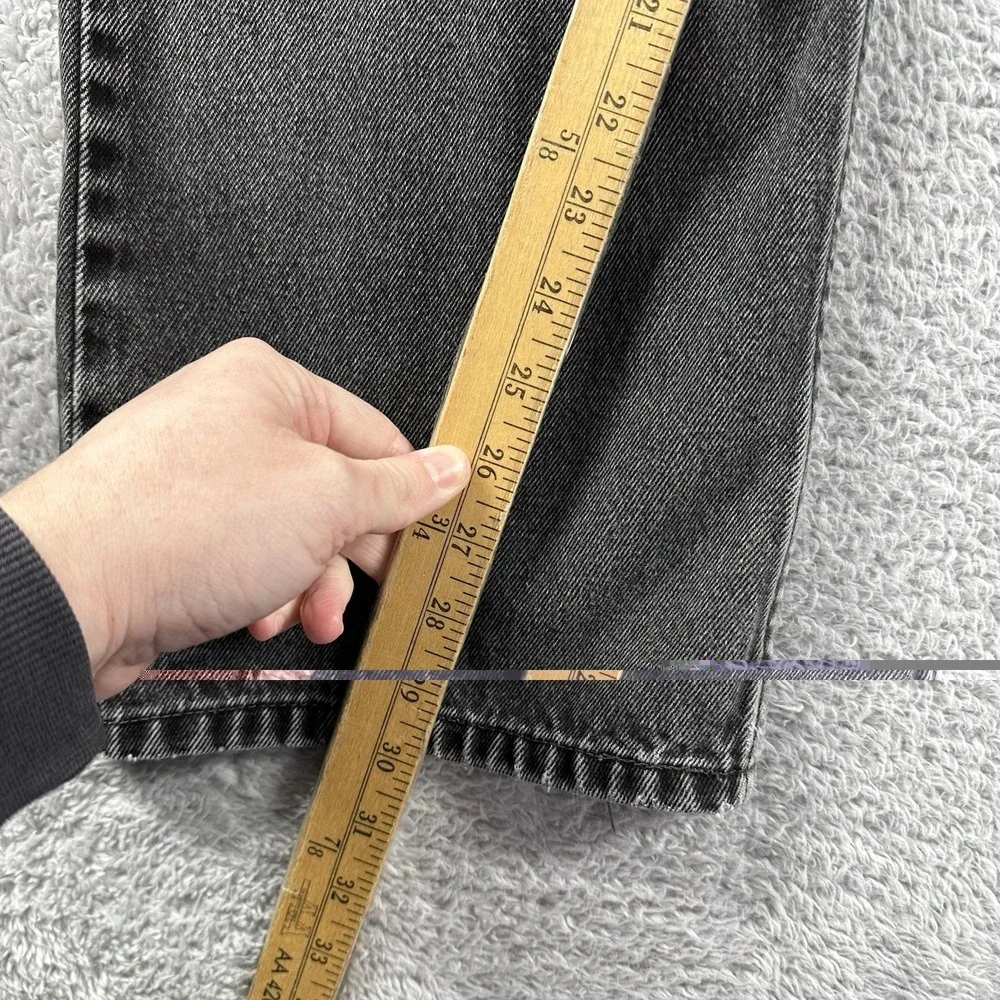 VINTAGE‎ Levi's 505 Jeans Mens 40x32 (Fits 36x30) Black Regular Fit Faded